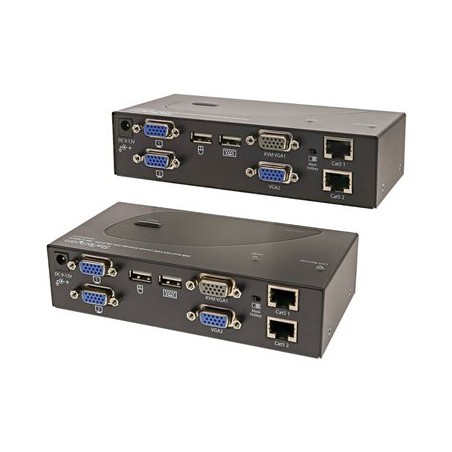 StarTech.com 650 ft/200m USB 2.0 Dual VGA KVM Console Extender over Cat5 UTP -for Dual VGA, USB-enabled PC or KVM Switch - Upto