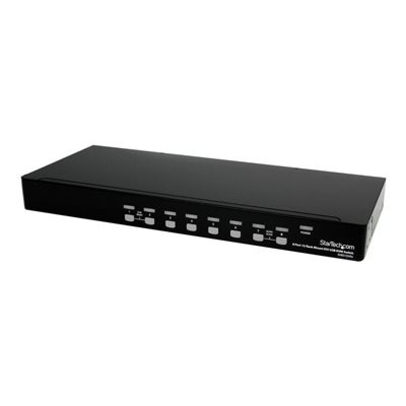 StarTech.com 8 Port 1U Rackmount DVI USB KVM Switch - USB DVI KVM Switch - DVI KVM Switch - USB KVM Switch (SV831DVIU)