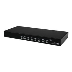 StarTech.com 8-Port USB KVM Swith with OSD - TAA Compliant - 1U Rack Mountable VGA KVM Switch (SV831DUSBU) - Prepínac KVM - 8 x