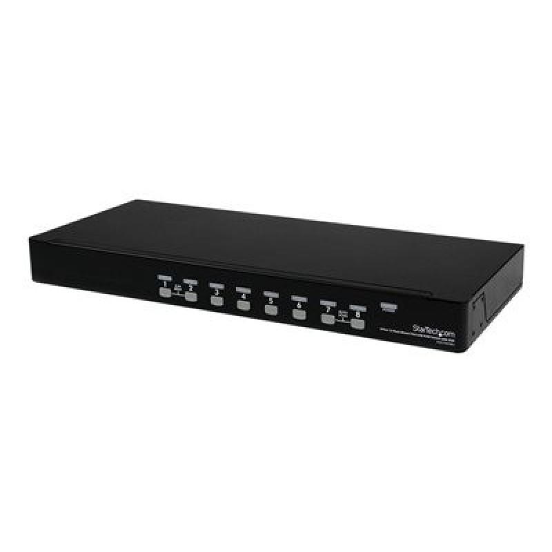 StarTech.com 8-Port USB KVM Swith with OSD - TAA Compliant - 1U Rack Mountable VGA KVM Switch (SV831DUSBU) - Prepínac KVM - 8 x