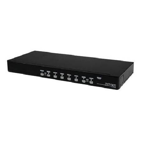StarTech.com 8-Port USB KVM Swith with OSD - TAA Compliant - 1U Rack Mountable VGA KVM Switch (SV831DUSBU) - Prepínac KVM - 8 x