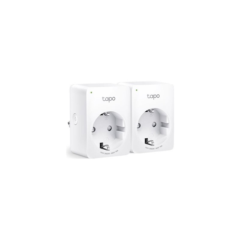 Tapo P110 V1.2 - Inteligentní zásuvka - s energetickým monitorem - bezdrátový - 802.11b/g/n - 2.4 Ghz (balení 2) TAPOP110(2PACK)