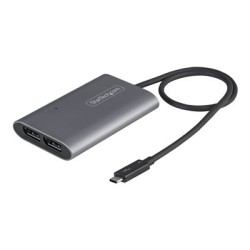 StarTech.com Thunderbolt 3 to Dual DisplayPort Adapter DP 1.4, Dual 4K 60Hz or Single 8K/5K Thunderbolt 3 to DP Adapter, TB3 to