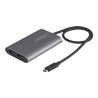 StarTech.com Thunderbolt 3 to Dual DisplayPort Adapter DP 1.4, Dual 4K 60Hz or Single 8K/5K Thunderbolt 3 to DP Adapter, TB3 to