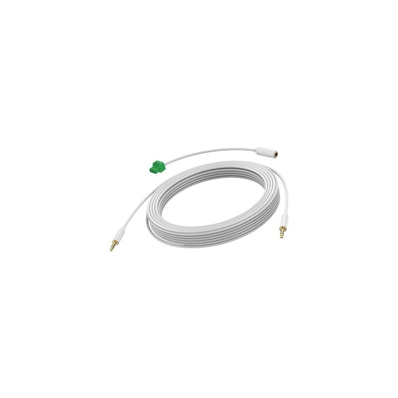 VISION Techconnect - Audio kabel - mini jack s piny (male) do mini jack s piny (male) - 10 m - dvojnásobně stíněný - bílá