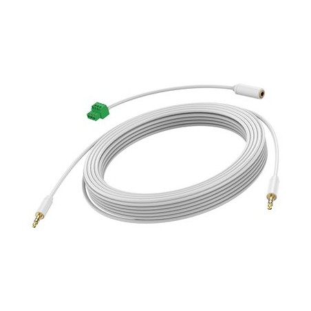 VISION Techconnect - Audio kabel - mini jack s piny (male) do mini jack s piny (male) - 10 m - dvojnásobně stíněný - bílá