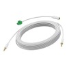 VISION Techconnect - Audio kabel - mini jack s piny (male) do mini jack s piny (male) - 10 m - dvojnásobně stíněný - bílá