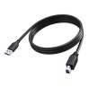 Vision - Kabel USB - USB typ A (M) do USB Type B (M) - USB 3.0 - 2 m - cerná