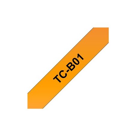 Brother TCB01 - 12 mm x 6.7 m - černá nebo fluorescentní oranžová - lamino páska - pro P-Touch PT-2000, PT-3000, PT-500
