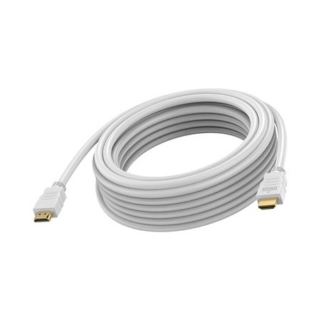 VISION Techconnect - Vysoká rychlost - kabel HDMI s ethernetem - HDMI s piny (male) do HDMI s piny (male) - 5 m - bílá