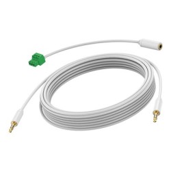 VISION Techconnect - Audio kabel - mini jack s piny (male) do mini jack s piny (male) - 5 m - dvojnásobně stíněný - bílá