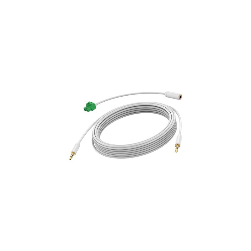 VISION Techconnect - Audio kabel - mini jack s piny (male) do mini jack s piny (male) - 5 m - dvojnásobně stíněný - bílá