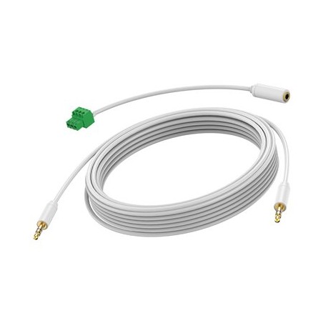 VISION Techconnect - Audio kabel - mini jack s piny (male) do mini jack s piny (male) - 5 m - dvojnásobně stíněný - bílá