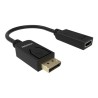 VISION Professional - Video adaptér - DisplayPort s piny (male) do HDMI se zdířkami (female) - černá - podporuje 4K