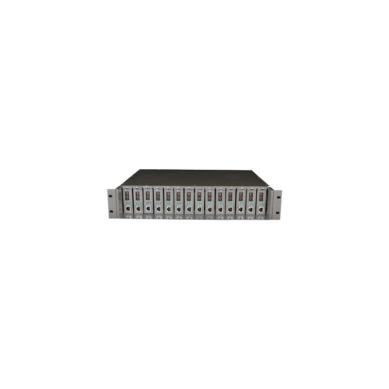 TP-Link TL-MC1400 - Modulární expanzní báze - 2U k upevnění na regál - pro P/N: TL-SG3210XHP-M2 V2.6, TL-SG3452XP V1