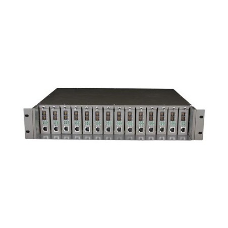 TP-Link TL-MC1400 - Modulární expanzní báze - 2U k upevnění na regál - pro P/N: TL-SG3210XHP-M2 V2.6, TL-SG3452XP V1