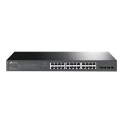 TP-Link JetStream TL-SG2428P V5 - Přepínač - L2+ - inteligentní - 24 x 10/100/1000 (PoE+) + 4 x gigabitů SFP - Lze montovat do