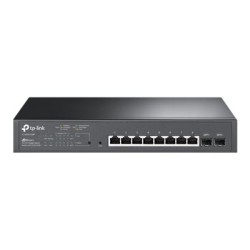 TP-Link JetStream TL-SG2210MP V4 - Přepínač - inteligentní - 8 x 10/100/1000 (PoE+) + 2 x SFP - Lze montovat do rozvaděče