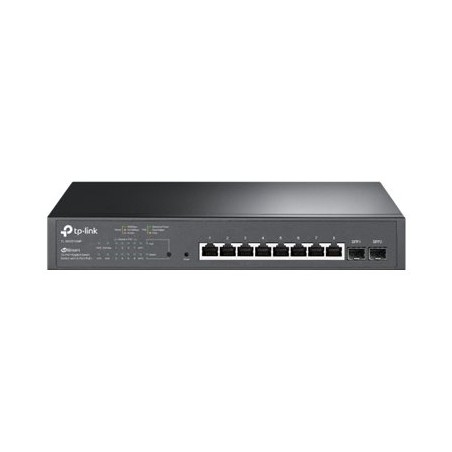 TP-Link JetStream TL-SG2210MP V4 - Přepínač - inteligentní - 8 x 10/100/1000 (PoE+) + 2 x SFP - Lze montovat do rozvaděče
