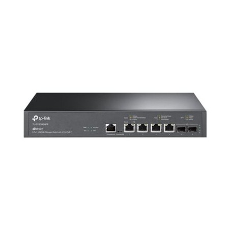 TP-Link JetStream TL-SX3206HPP V1 - Přepínač - L2+ - řízený - desktop, Lze montovat do rozvaděče - PoE++ (200 W)