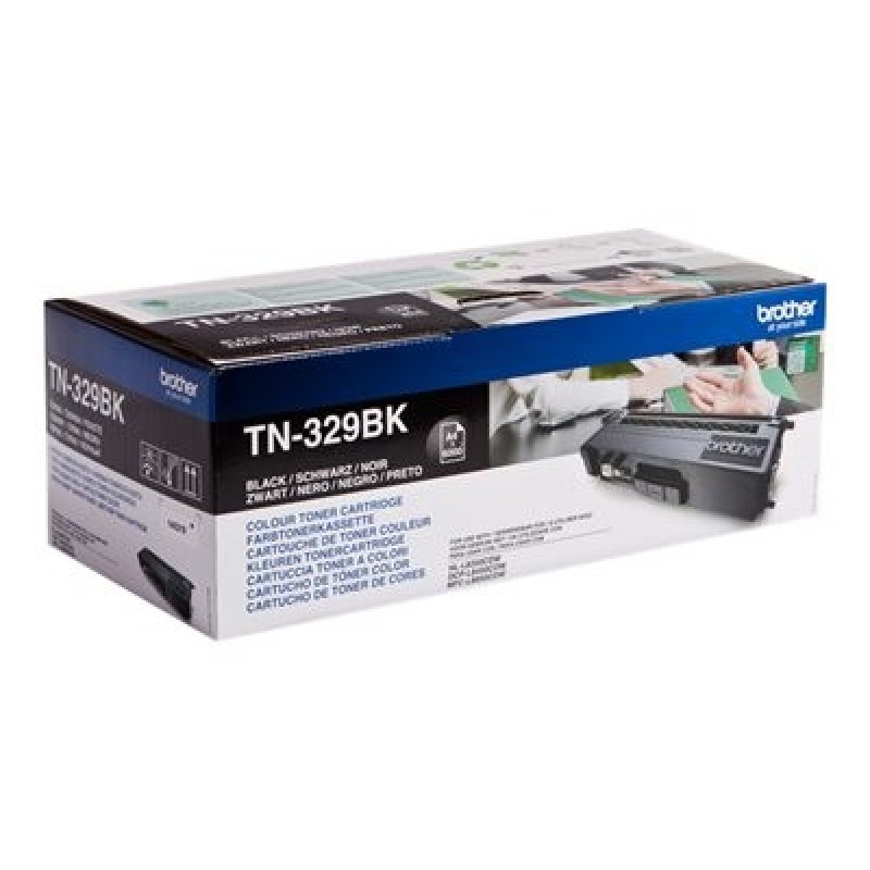 Brother TN329BK - 2-balení - černá - originální - kazeta s barvivem - pro Brother DCP-L8450CDW