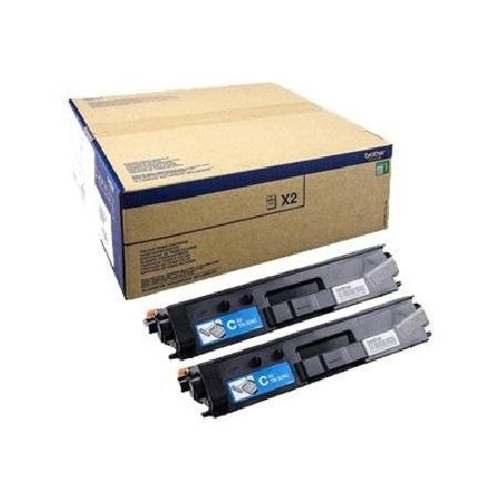 Brother TN329C - 2-balení - azurová - originální - kazeta s barvivem - pro Brother DCP-L8450CDW