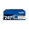 Brother TN247BK TWIN - 2-balení - Vysoká výtěžnost - černá - originální - kazeta s barvivem - pro Brother DCP-L3510CDW