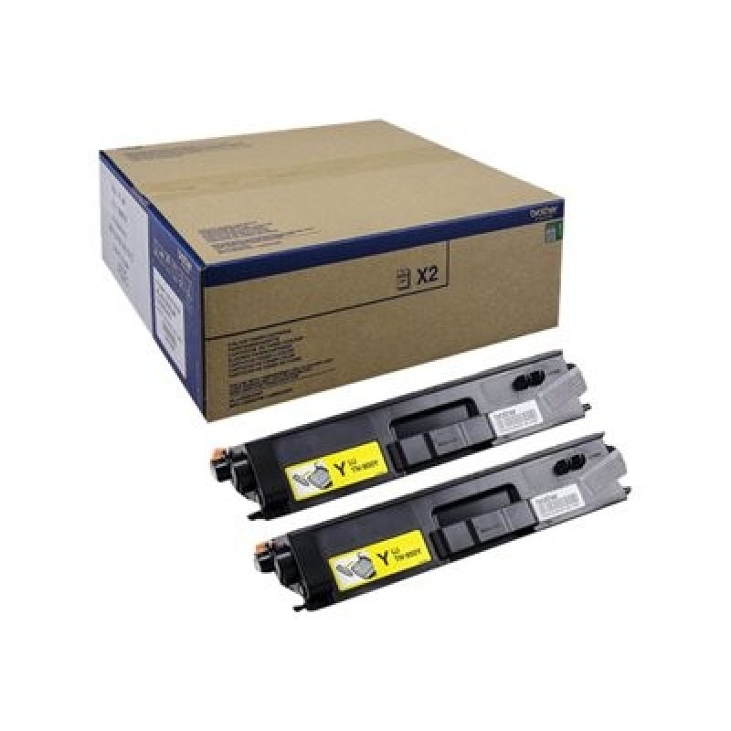 Brother TN900y - 2-balení - žlutá - originální - kazeta s barvivem - pro Brother HL-L9300CDWTT, MFC-L9550CDWT