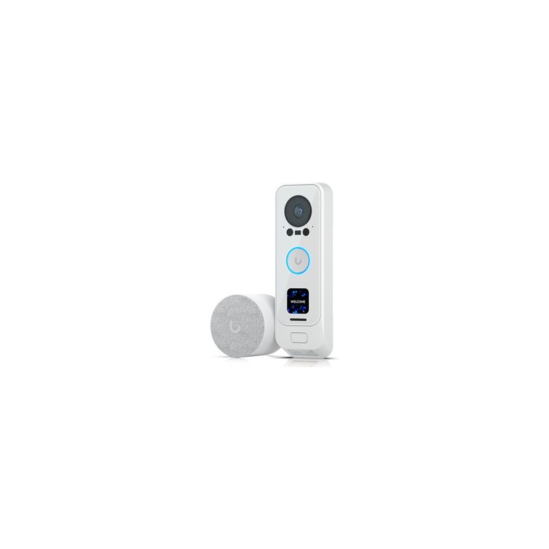 Ubiquiti UniFi G4 Doorbell Professional PoE Kit - Chytrý dveřní zvonek - s fotoaparátem - kabelové - bílá