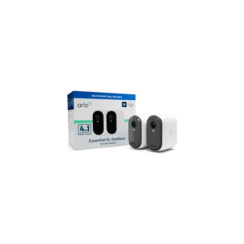 Arlo Essential XL - 2. generace - síťová bezpečnostní kamera - interiérový, venkovní - odolnost vůči počasí - barevný (Den a