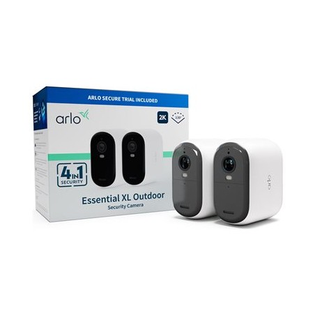 Arlo Essential XL - 2. generace - síťová bezpečnostní kamera - interiérový, venkovní - odolnost vůči počasí - barevný (Den a