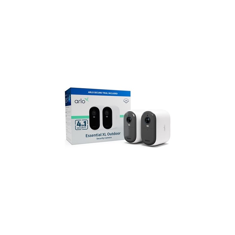 Arlo Essential XL - 2. generace - síťová bezpečnostní kamera - interiérový, venkovní - odolnost vůči počasí - barevný (Den a