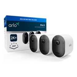 Arlo Pro 5 - Síťová bezpečnostní kamera - venkovní - odolnost vůči počasí - barevný (Den a noc) - audio - bezdrátový - Wi-Fi