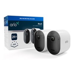 Arlo Pro 5 - Síťová bezpečnostní kamera - venkovní - odolná vůči povětrnostním vlivům - barevný (Den a noc) - 2688 x 1520