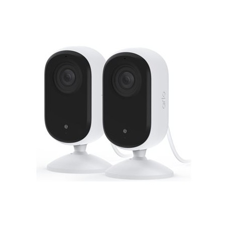 Arlo Essential Indoor 2K - Síťová bezpečnostní kamera - interiérový - barevný (Den a noc) - 4 MP - 2560 x 1440 - audio