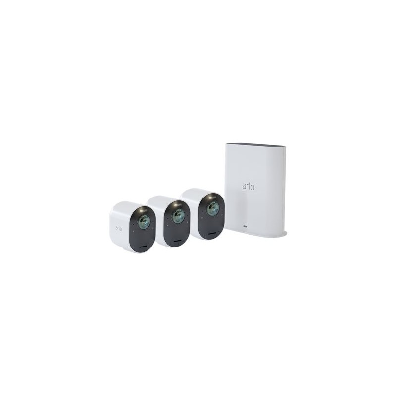 Arlo Ultra 2 Security System - Brána + kamera/kamery - bezdrátové (802.11b, 802.11g, 802.11n, 802.11ac, Bluetooth 4.2 LE) - 3