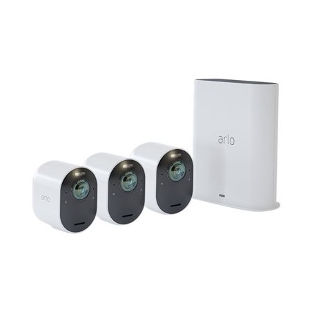 Arlo Ultra 2 Security System - Brána + kamera/kamery - bezdrátové (802.11b, 802.11g, 802.11n, 802.11ac, Bluetooth 4.2 LE) - 3