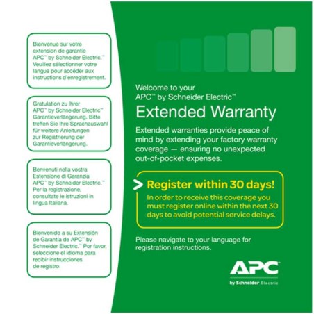 APC Extended Warranty (Renewal or High Volume) - Prodloužená dohoda o službách (pro ostatní, UPS a elektrická zařízení) - 1 rok