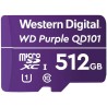 WD Purple - Paměťová karta flash - 512 GB - UHS-I U1 / Class10 - microSDXC - purpurová