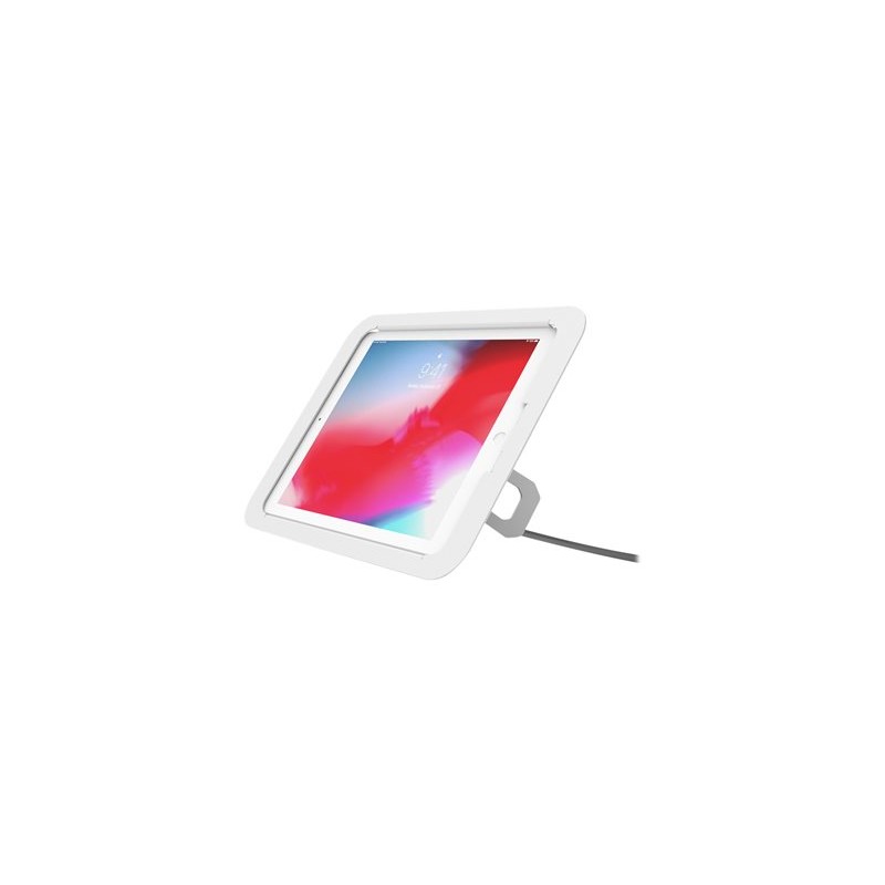Compulocks iPad 10.2" Lock and Security Case Bundle with Combination Cable Lock - Zadní kryt pro tablet - hliník - bílá - 10.2"