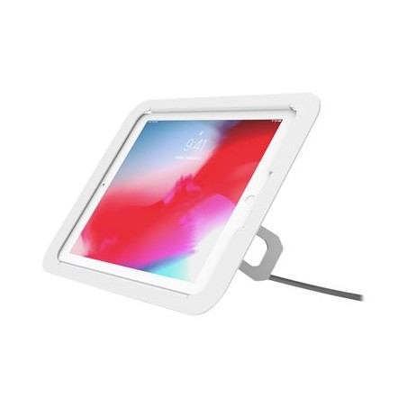Compulocks iPad 10.2" Lock and Security Case Bundle with Combination Cable Lock - Zadní kryt pro tablet - hliník - bílá - 10.2"