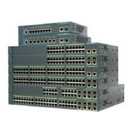 Cisco Catalyst 2960-48TC - Přepínač - L4 - řízený - 48 x 10/100 + 2 x kombinace Gigabit SFP - Lze montovat do rozvaděče