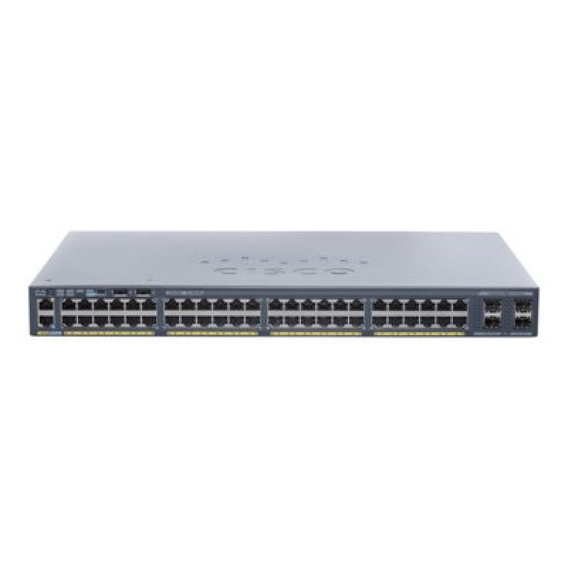 Cisco Catalyst 2960X-48TS-L - Přepínač - řízený - 48 x 10/100/1000 + 4 x gigabitů SFP - desktop, Lze montovat do rozvaděče