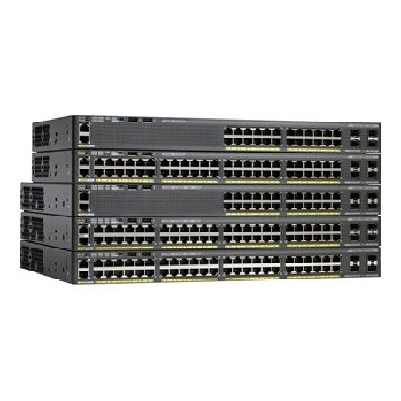 Cisco Catalyst 2960X-48LPS-L - Přepínač - řízený - 48 x 10/100/1000 (PoE+) + 4 x gigabitů SFP - desktop, Lze montovat do