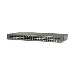 Cisco Catalyst 2960-48PST-S - Přepínač - řízený - 48 x 10/100 (PoE) + 2 x SFP + 2 x 10/100/1000 - Lze montovat do rozvaděče