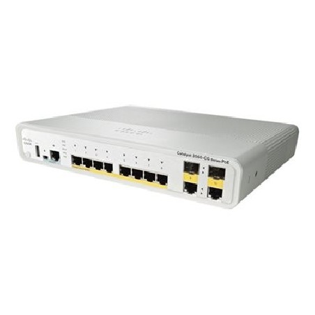 Cisco Catalyst Compact 3560CG-8PC-S - Přepínač - řízený - 8 x 10/100/1000 (PoE) + 2 x kombinace Gigabit SFP - desktop, Lze