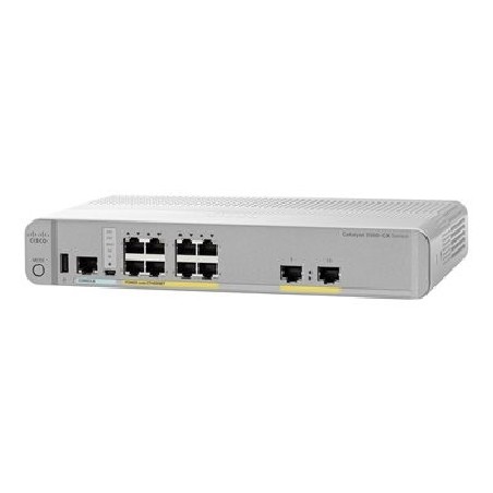 Cisco Catalyst 3560CX-8PT-S - Přepínač - řízený - 10 x 10/100/1000 (PoE+) - desktop, Lze montovat do rozvaděče, lze montovat na