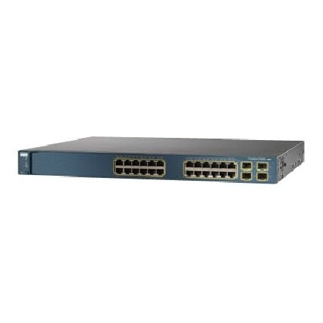 Cisco Catalyst 3560G-24PS - Přepínač - L3 - řízený - 24 x 10/100/1000 (PoE) + 4 x gigabitů SFP - desktop - PoE - repasovaný