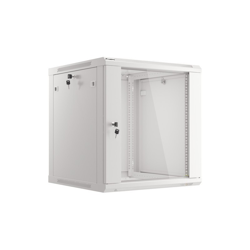 Nástěnný rack 19' 12U 600X600mm šedý flat pack