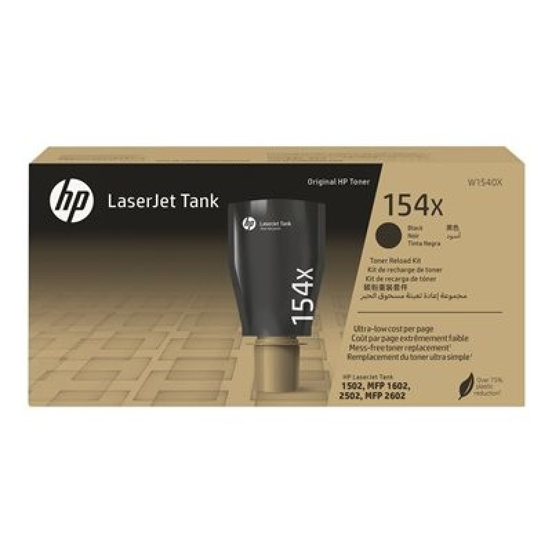 HP 154X - Vysoká kapacita - černá - originální - LaserJet - náplň toneru - pro LaserJet Tank 1502w, MFP 1602w, MFP 2602dn